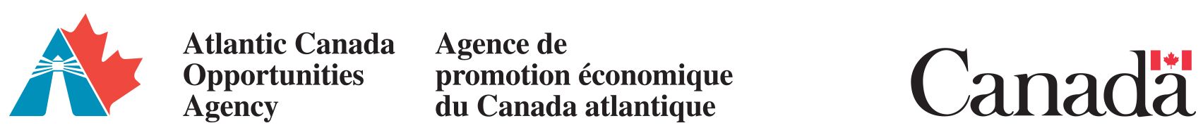 Logos for the Atlantic Canada Opportunities Agency and the Government of Canada.