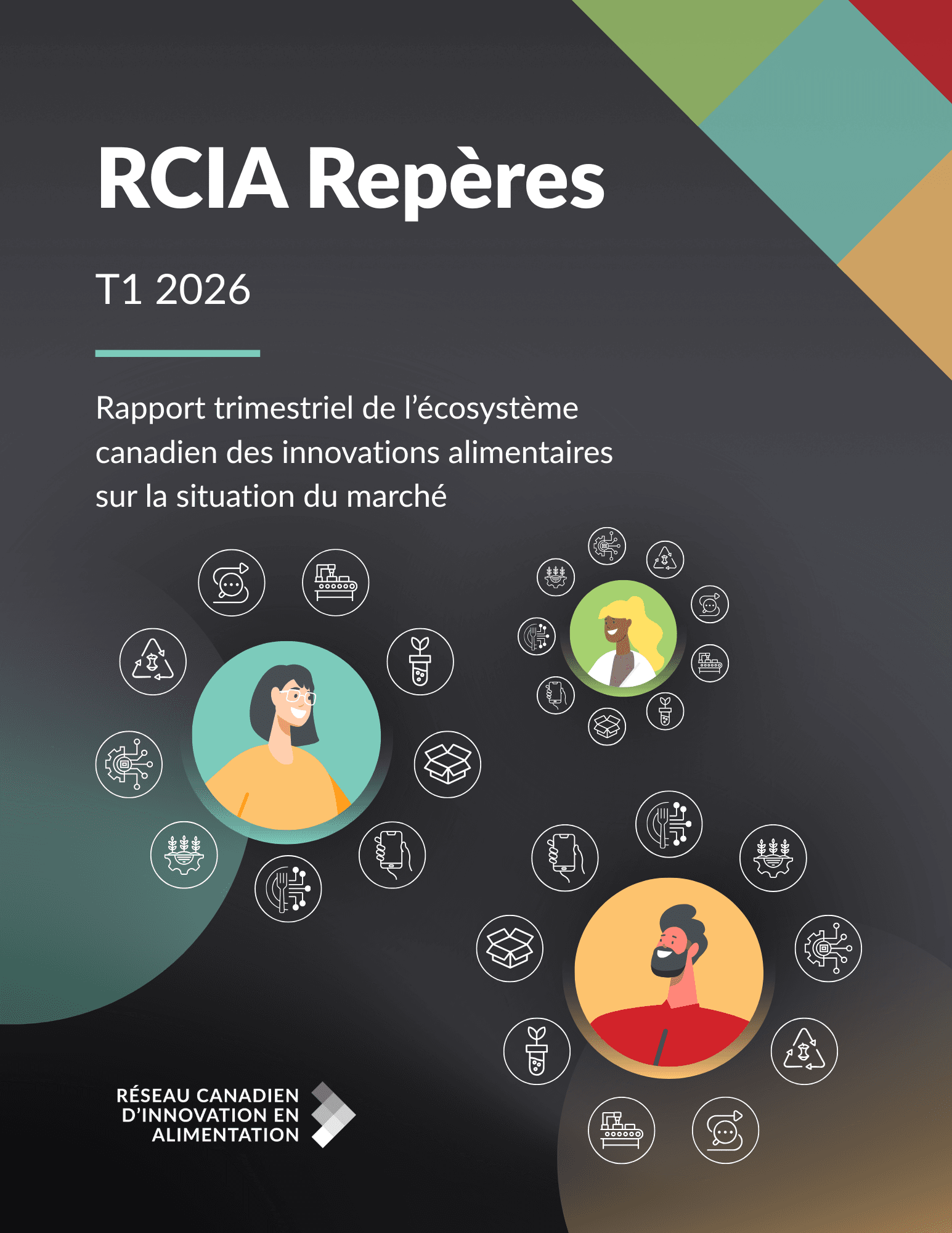 RCIA Repères T1 2026 report cover about the Canadian food innovation market.