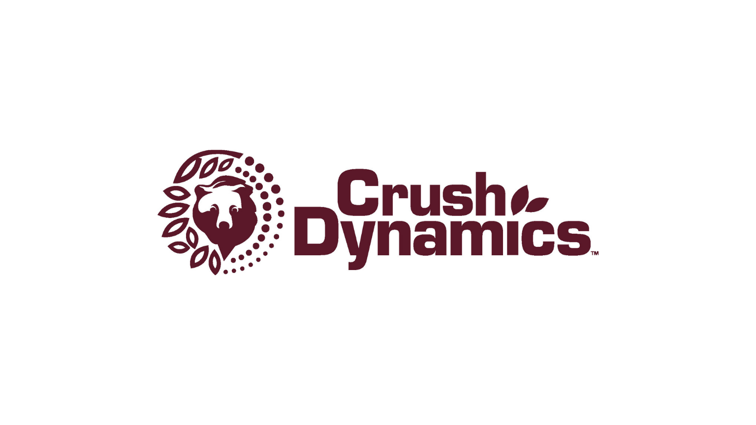 Crush Dynamics logo featuring a stylized maroon bird emblem and the company name.