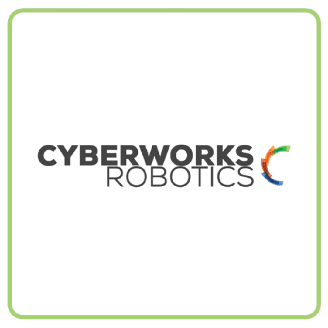 Cyberworks Robotics logo with a stylized multi-colored 'C' icon.