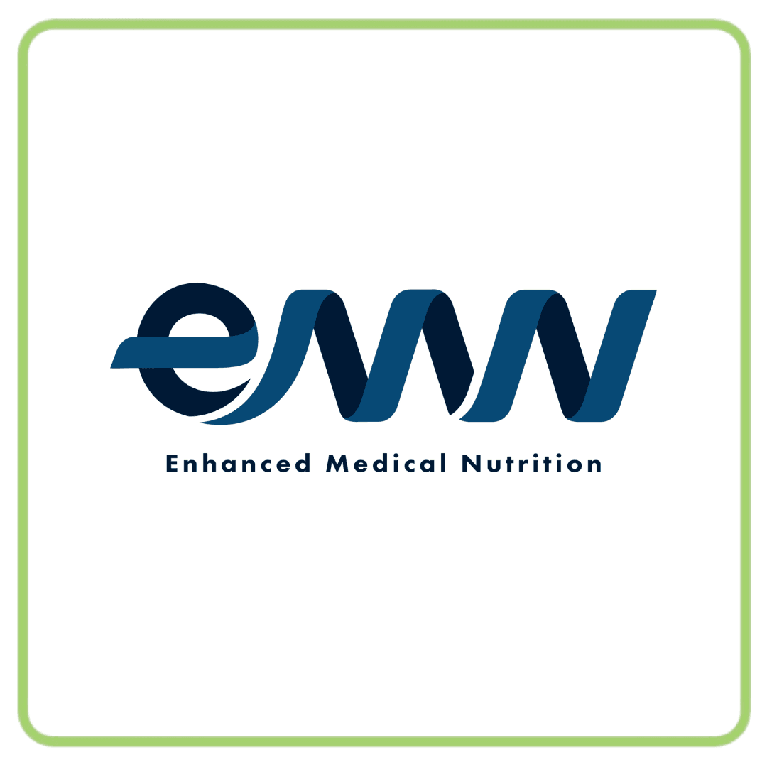 eMN Enhanced Medical Nutrition logo with intertwined blue letters.