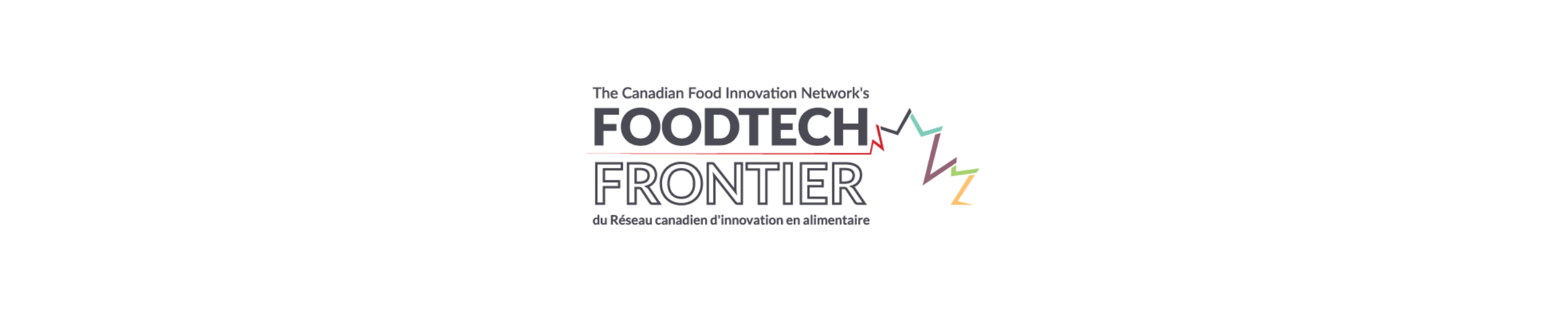 Logo for Foodtech Frontier, The Canadian Agri-Food Innovation Network's initiative.