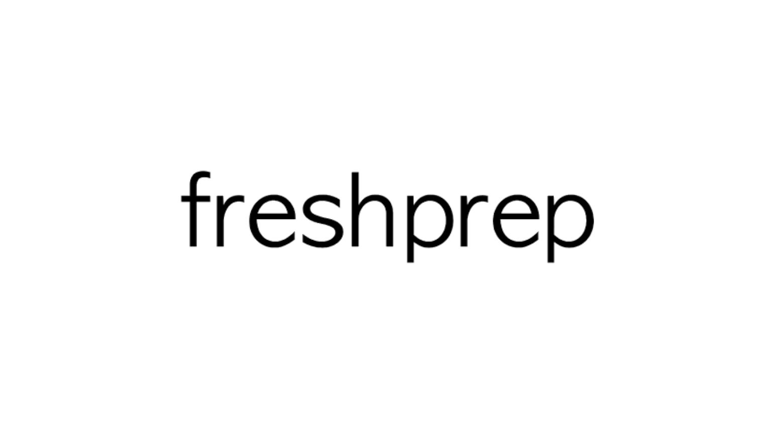 Freshprep company logo with black text on a white background.