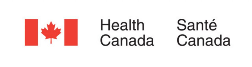 Canadian flag symbol next to 'Health Canada' and 'Santé Canada' in black text.