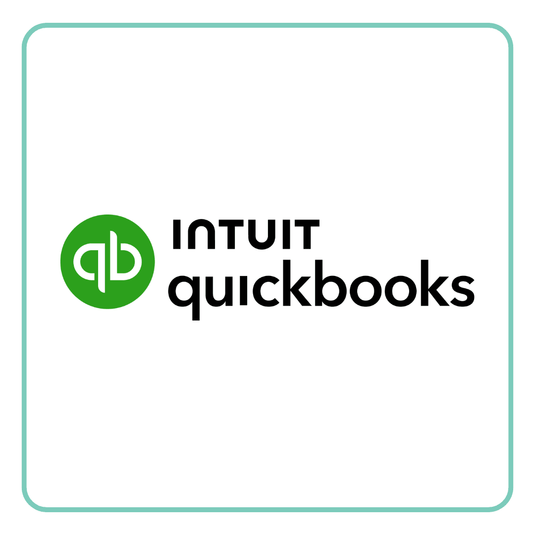 Intuit QuickBooks logo with green 'qb' icon and black text.
