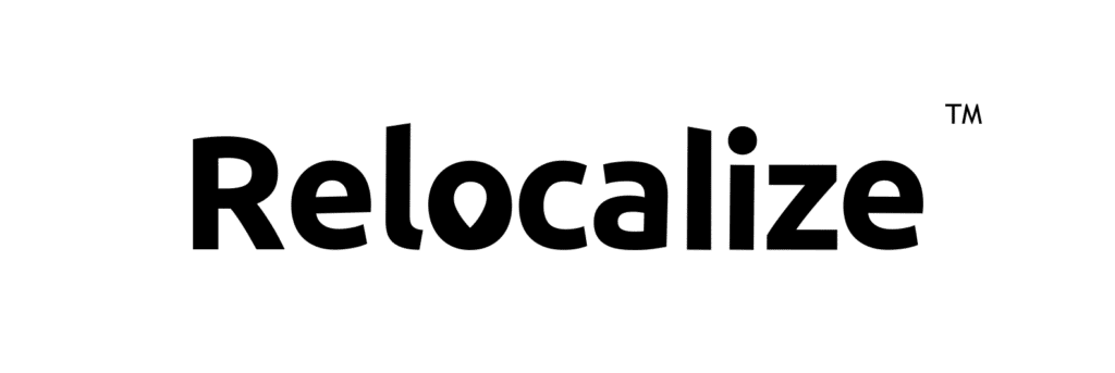 Relocalize wordmark logo with a small trademark symbol on a white background.