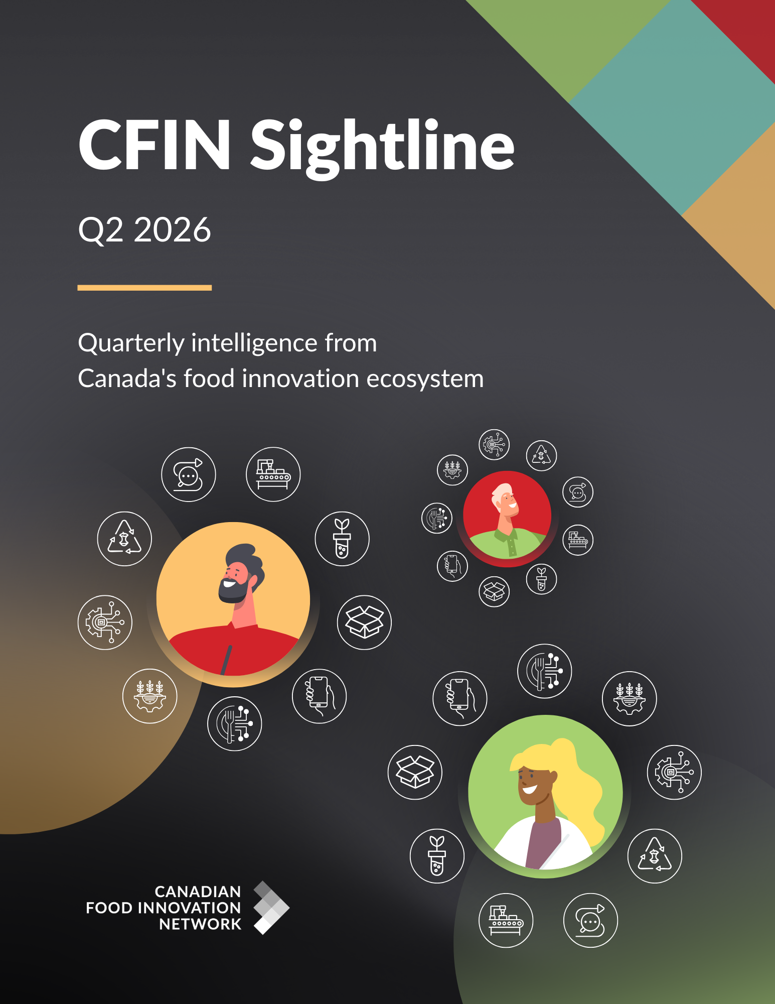 Cover of CFIN Sightline Q2 2026 report on Canada's food innovation ecosystem.