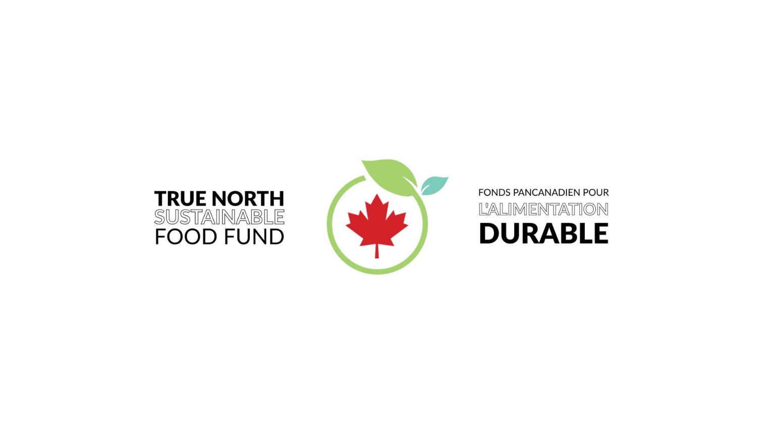 True North Sustainable Food Fund logo featuring a maple leaf and green leaf icon.