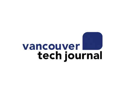 Vancouver Tech Journal logo with 'vancouver' and 'tech journal' text and a blue square icon.