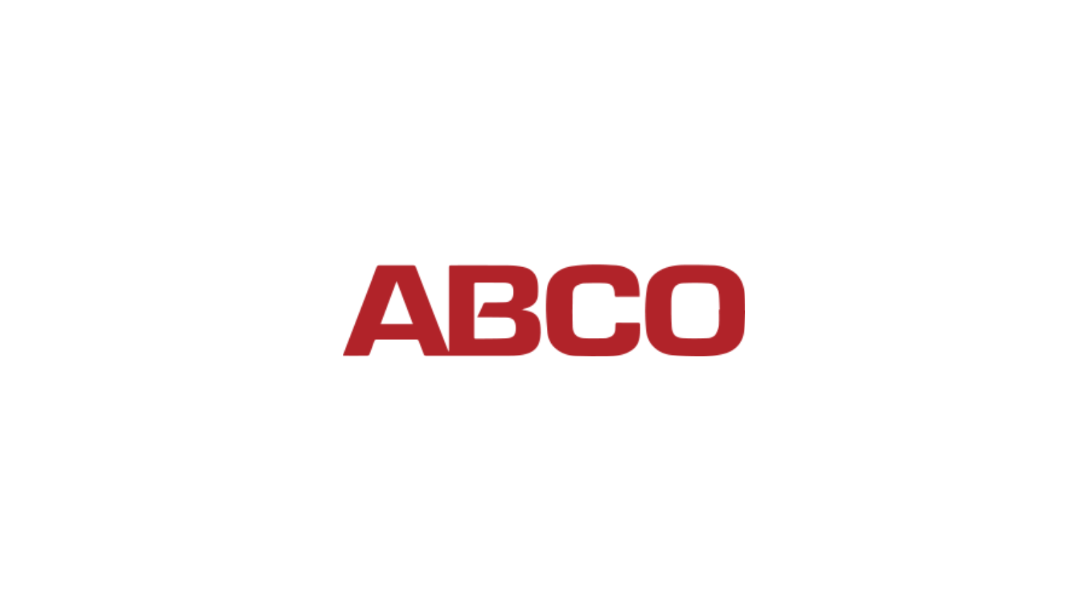 The ABCO company logo featuring bold red text on a clean white background.