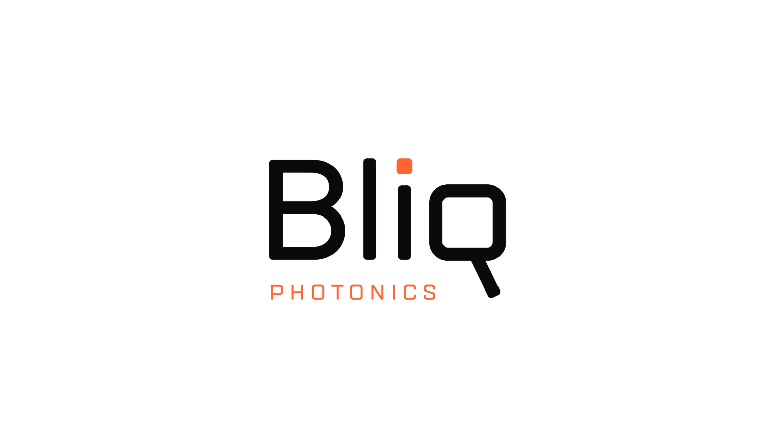 Bliq Photonics company logo featuring 'Bliq' in dark text and 'PHOTONICS' in orange.