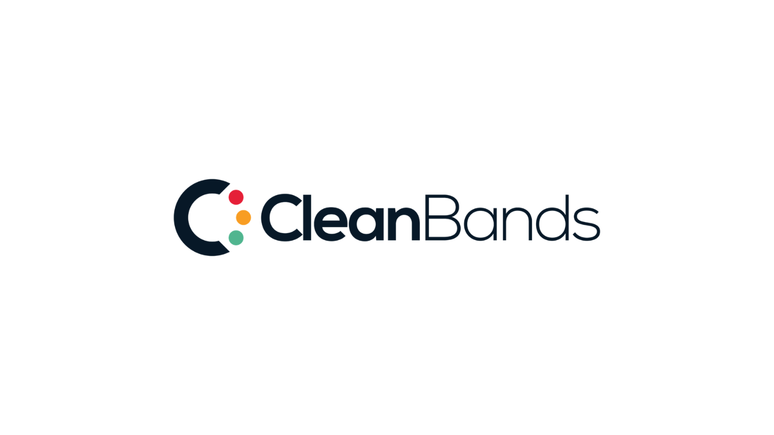 CleanBands logo featuring a 'C' with small colored dots and the brand name.