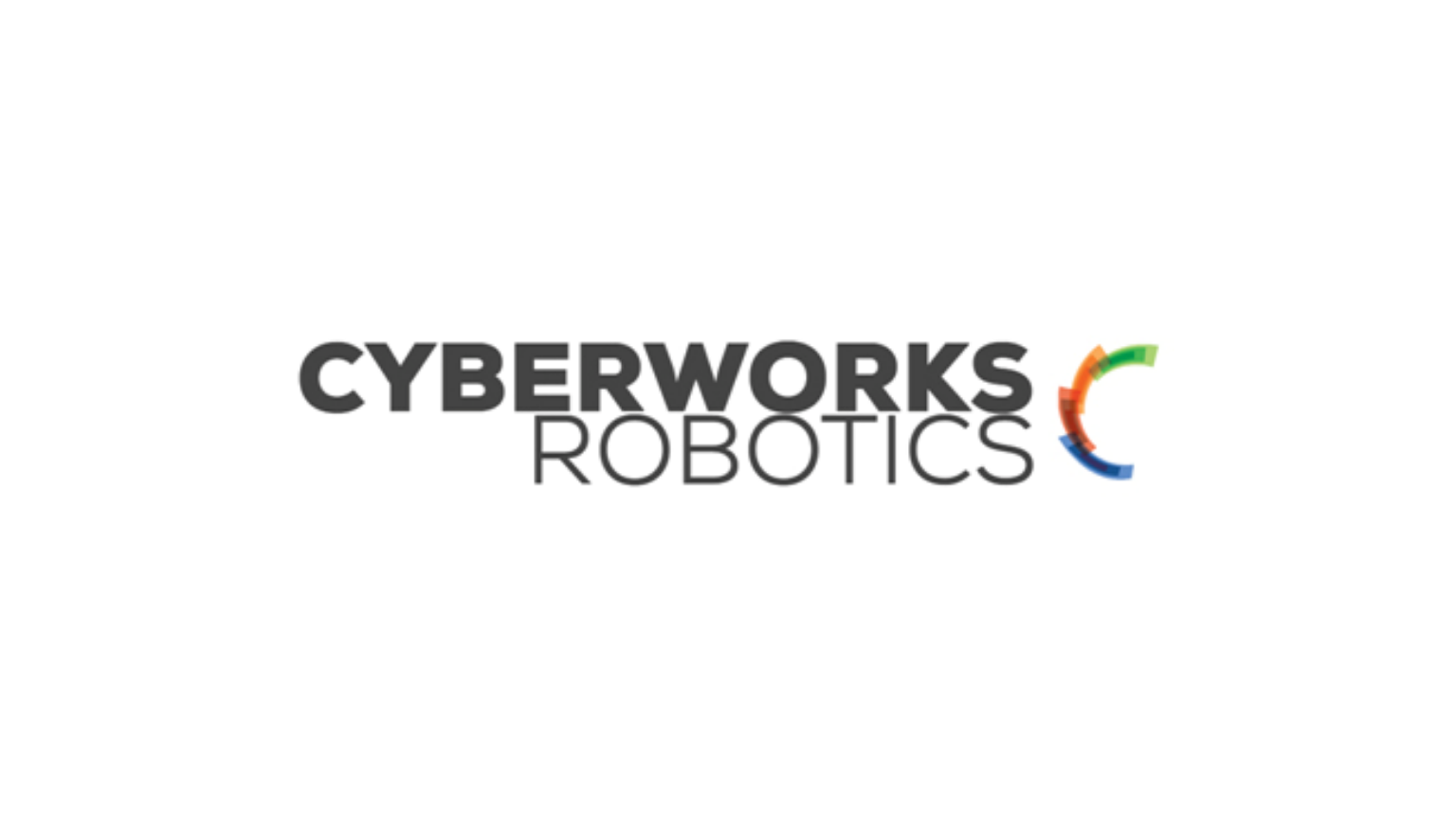 Logo for Cyberworks Robotics, featuring the company name and a colorful stylized 'C' graphic.