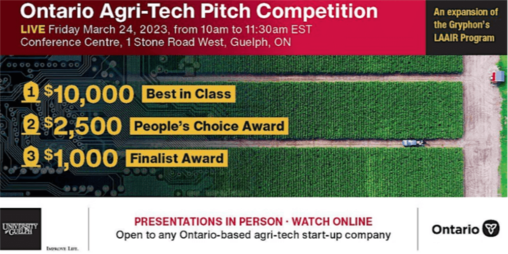 Concours de présentations agri-tech de l'Ontario