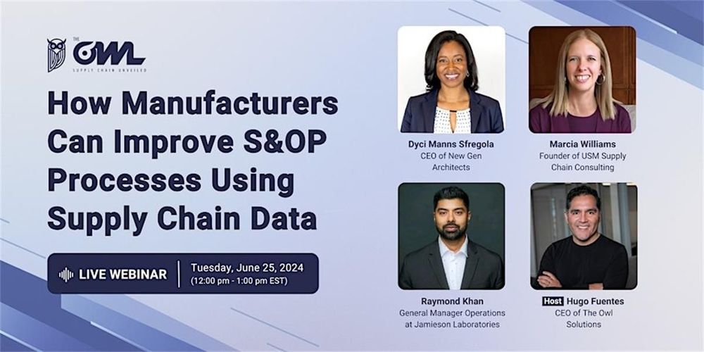 How Manufacturers Can Improve S&OP Processes Using Supply Chain Data