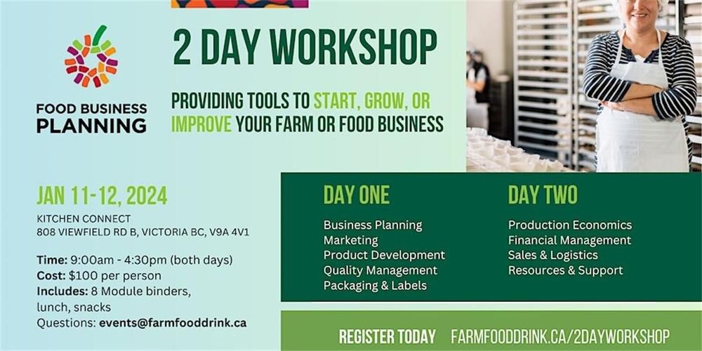 2 Day Food Business Planning Workshop: Victoria