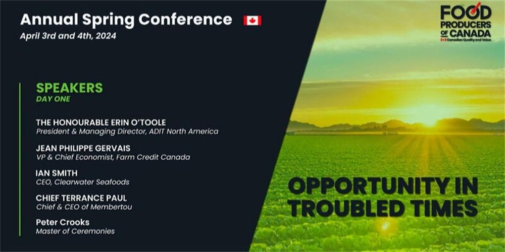 Producteurs alimentaires du Canada : conférence du printemps