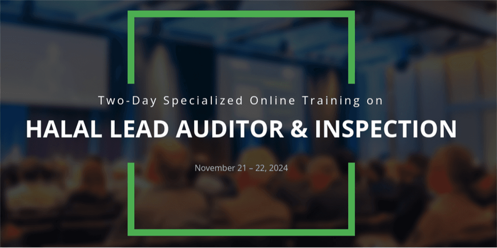 Halal Research Council: Two-Day Specialized Online Training on Halal Lead Auditor & Inspection