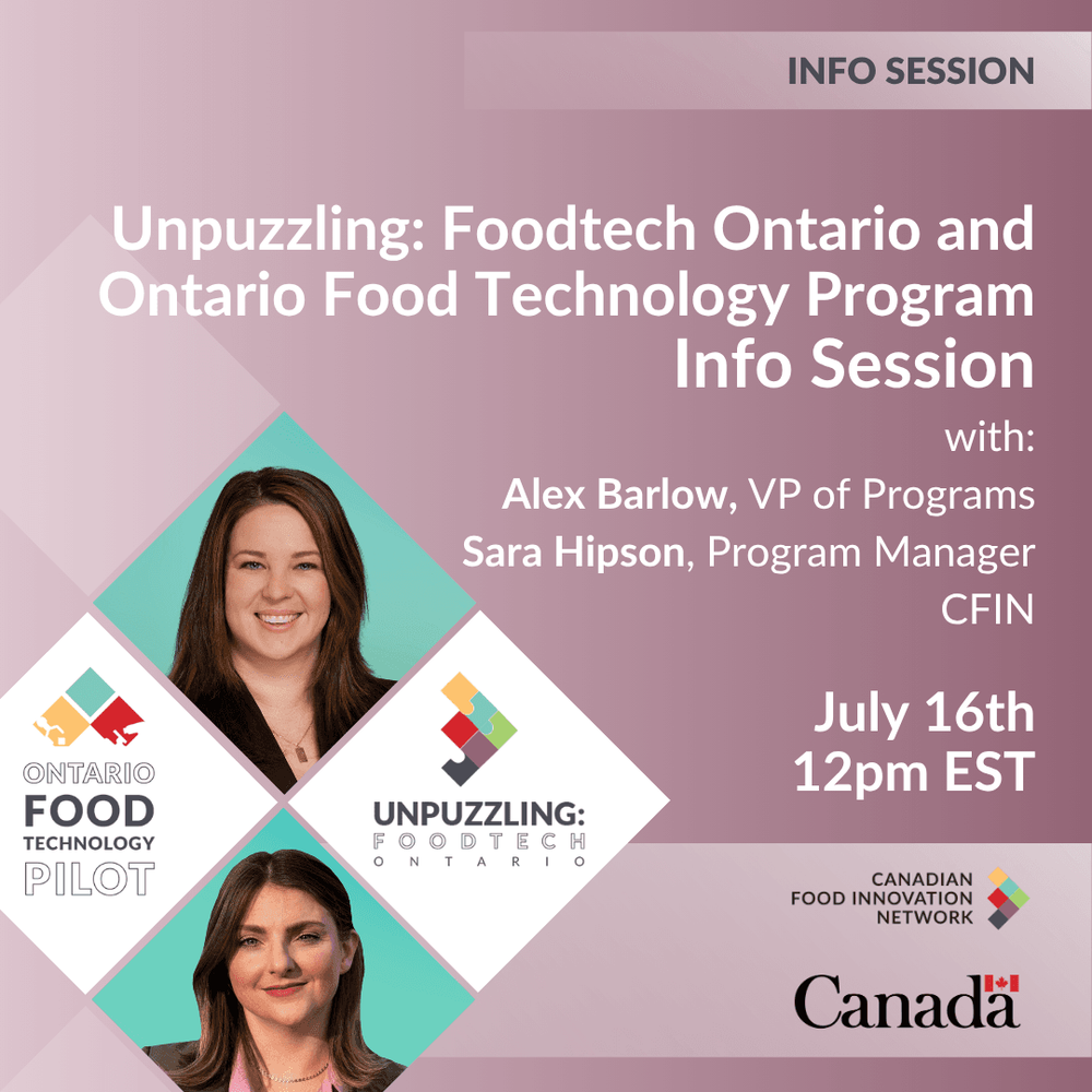 Unpuzzling: Séance d'information de Foodtech Ontario et du Programme de technologie alimentaire de l'Ontario