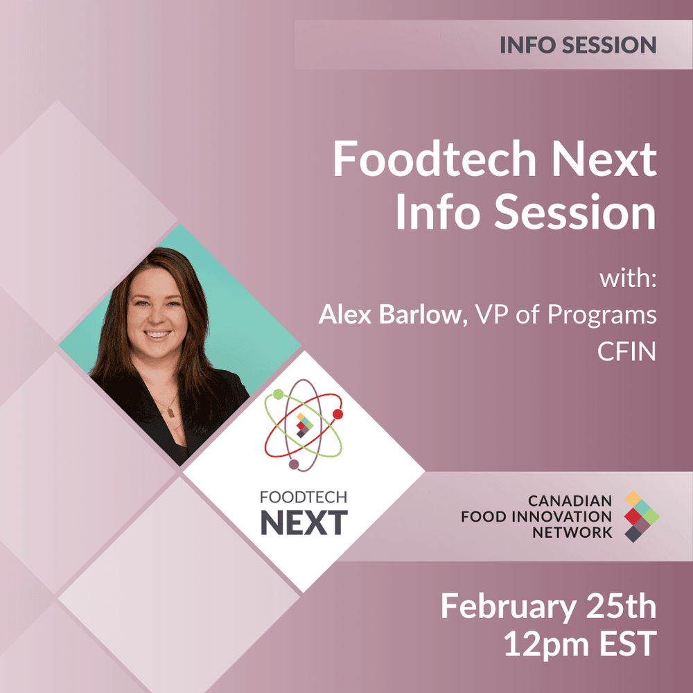 Prochaine séance d'information sur Foodtech