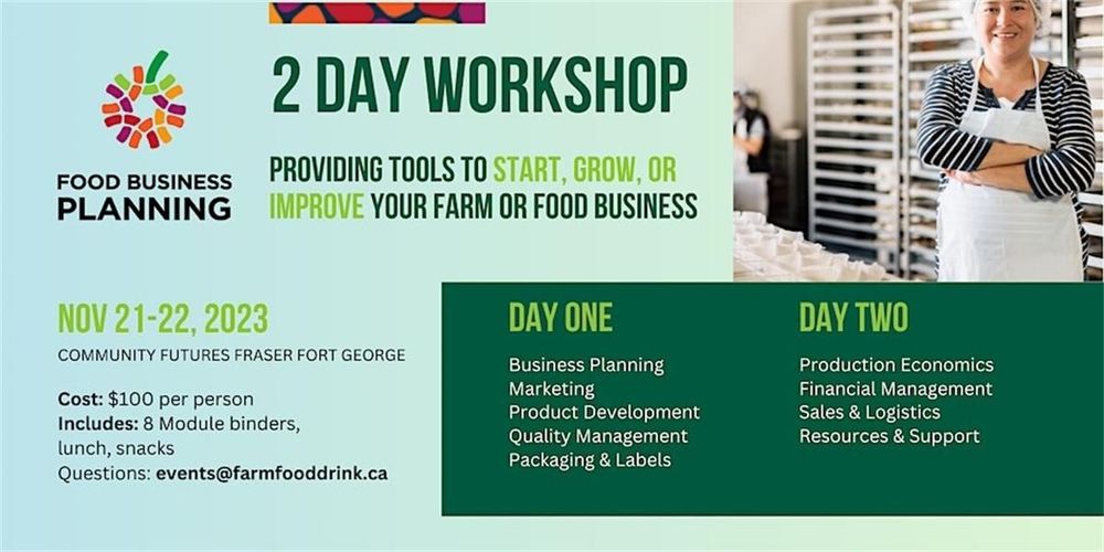 2 Day Food Business Planning Workshop: Prince George