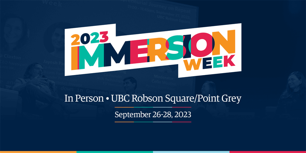 entrepreneurship@UBC Immersion Week (EIW): Let’s take action together!