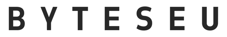The word 'BYTESEU' is displayed in bold, dark gray letters.