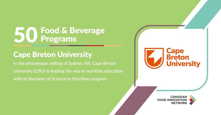 50 Food & Beverage Programs - Cape Breton University