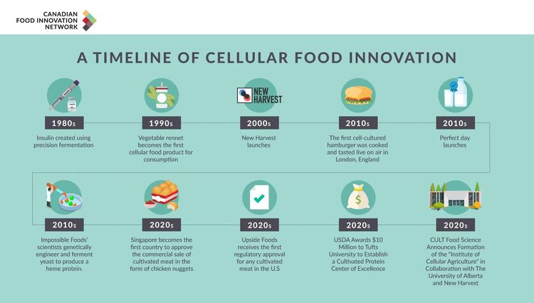 INFOGRAPHIE : Chronologie de l’innovation en alimentation cellulaire