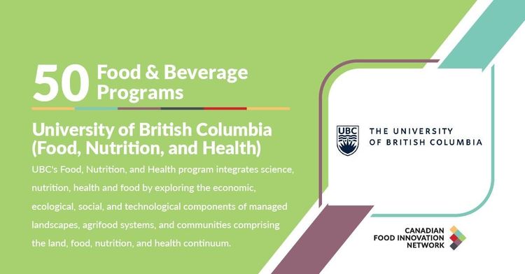 50 Food & Beverage Programs - UBC: Food, Nutrition and Health