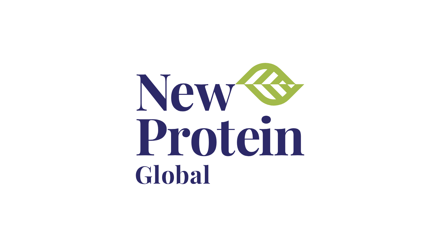New Protein Global logo featuring a stylized green leaf icon.