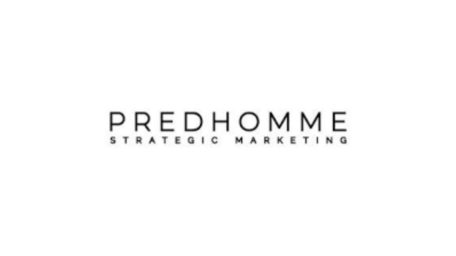 PREDHOMME STRATEGIC MARKETING company logo on a white background.
