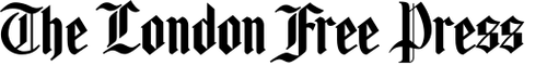 The London Free Press masthead in a classic gothic, ornate typeface.