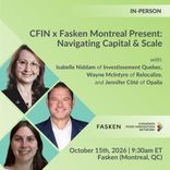 CFIN x Fasken Montreal Present: Navigating Capital & Scale