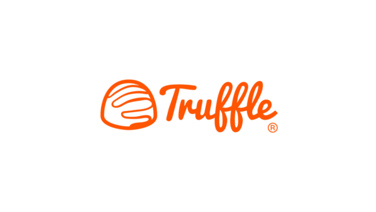 Truffle brand logo featuring a stylized truffle icon and the word 'Truffle' in orange.