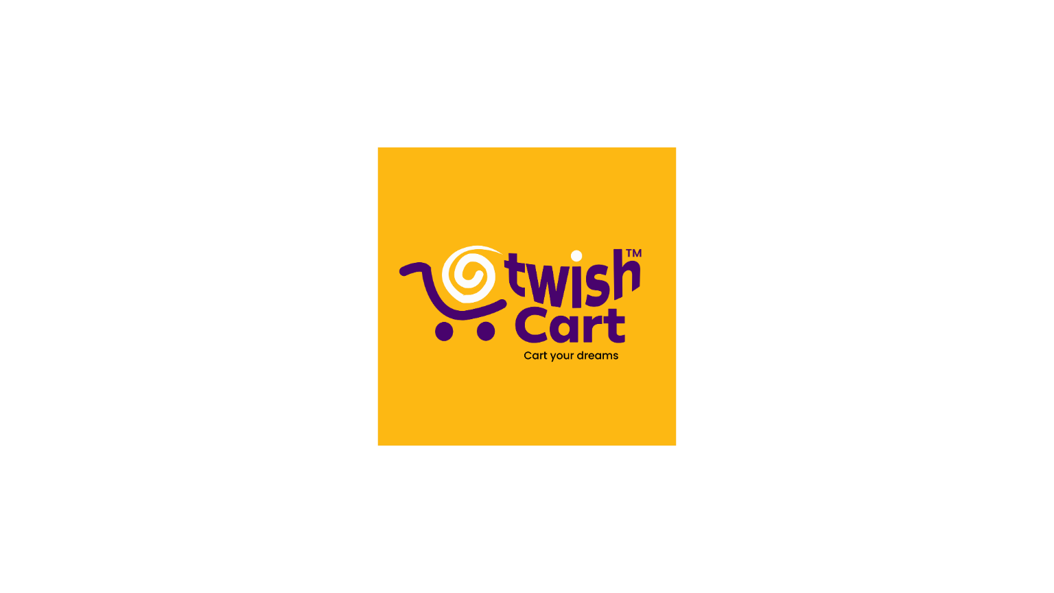 Twish Cart logo with a purple shopping cart icon and the slogan 'Craft your dreams'.